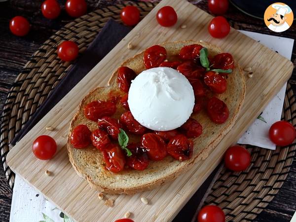 Bruschetta de tomates roties et burrata - Préparation etape 4