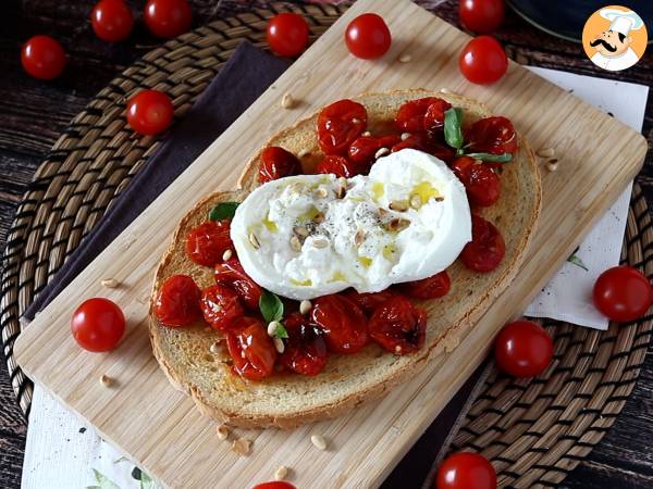 Bruschetta de tomates roties et burrata - Préparation etape 5
