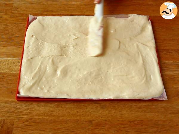 Roulé coco passion, parfait comme bûche de Noël - Préparation etape 2