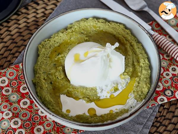 Tartinade de petits pois: parfaite pour accompagner une burrata bien crémeuse - Préparation etape 4