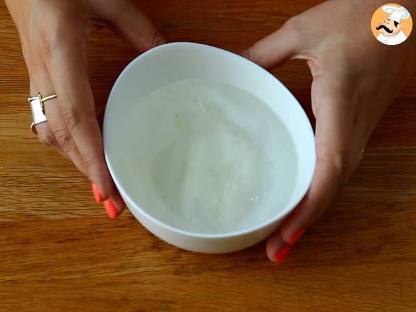 Panna cotta à la crème de pistache - Préparation etape 1