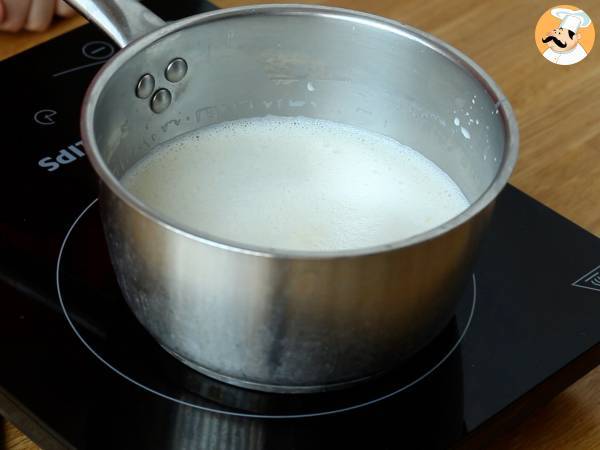 Panna cotta à la crème de pistache - Préparation etape 2