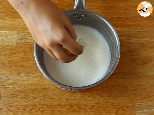 Panna cotta à la crème de pistache - Préparation etape 3