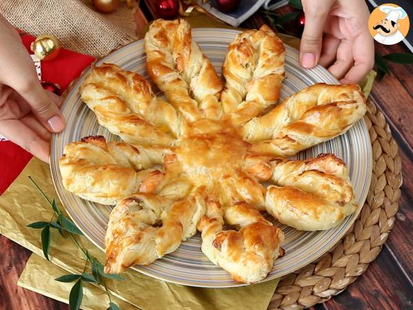 Flocon feuilleté au saumon et fromage frais, parfait pour picorer à l'apéro - Préparation etape 8