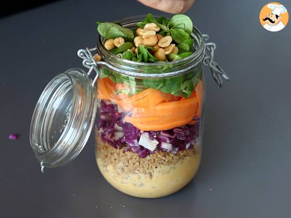 Salad jar végétarienne, la salade pratique à emporter ! - Préparation etape 5