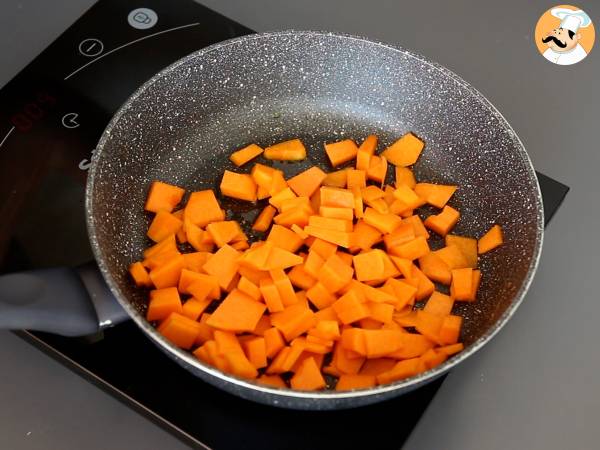 Sauce potiron et ricotta, parfait pour accompagner des pâtes ou farcir des ravioli ! - Préparation etape 1