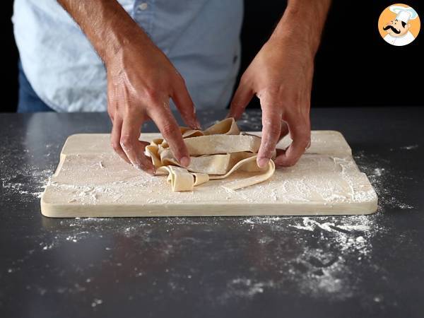 Comment faire des pâtes maison : les pappardelle (tagliatelle larges) - Préparation etape 8