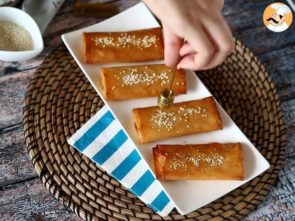 Feta Saganaki, la recette grecque des croustillants de feta et miel - Préparation etape 6