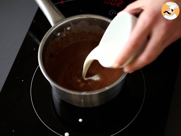 Verrines de crèmes au chocolat et nougat : une présentation ultra facile pas à pas - Préparation etape 10