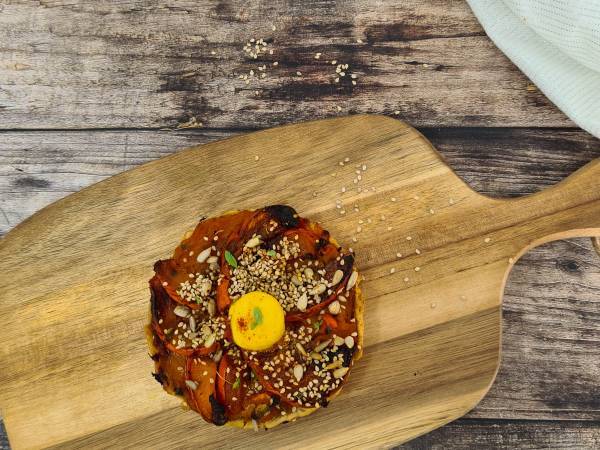 Tartelette potimarron et graines - Préparation etape 3