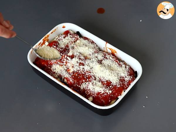Gratin d'aubergines à la Parmigiana - Préparation etape 9