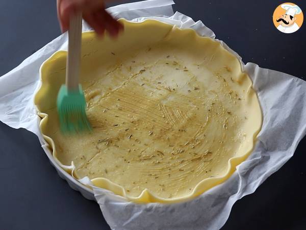 Quiche tomate feta végétarienne, parfait pour emporter en pique-nique! - Préparation etape 3