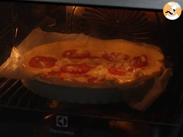 Quiche tomate feta végétarienne, parfait pour emporter en pique-nique! - Préparation etape 5