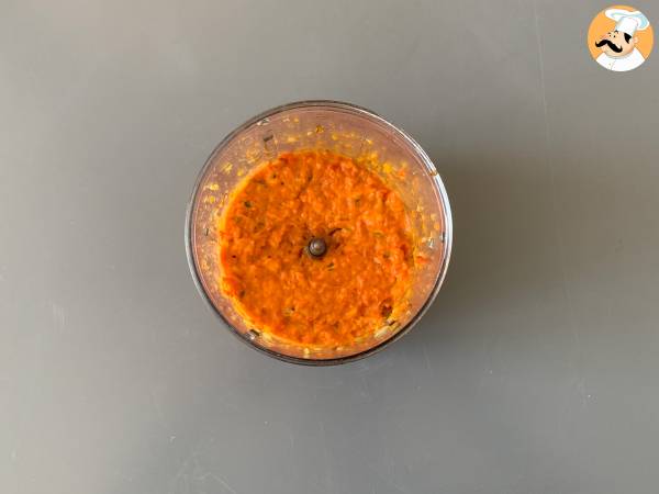 Pâtes aux poivrons et fromage frais, le meilleur plat de pâtes pour l'été - Préparation etape 5