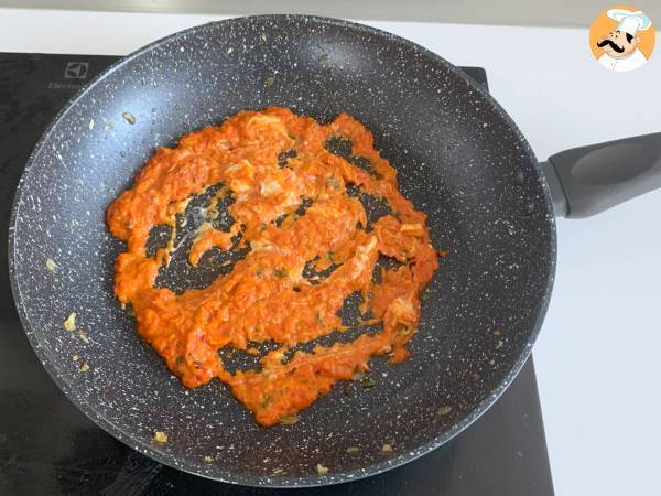 Pâtes aux poivrons et fromage frais, le meilleur plat de pâtes pour l'été - Préparation etape 6