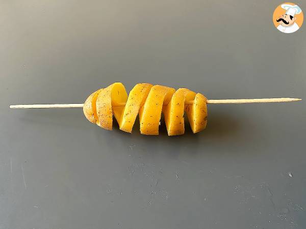 Pommes de terre spirales au four - Préparation etape 2