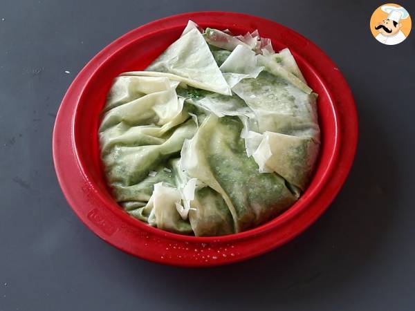 Spanakopita, la tourte Grecque aux épinards et à la feta super facile à préparer - Préparation etape 7