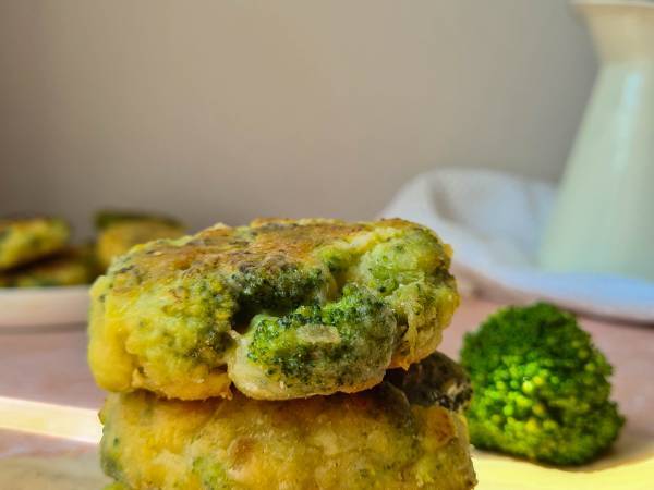 Galettes au brocoli - Préparation etape 4