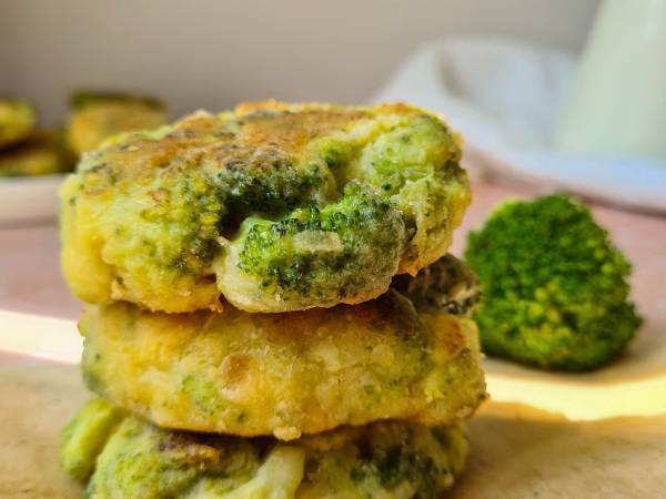 Galettes au brocoli - Préparation etape 5