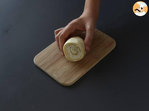 New York roll salé facile au pesto et fromage frais avec 4 ingrédients - Préparation etape 3