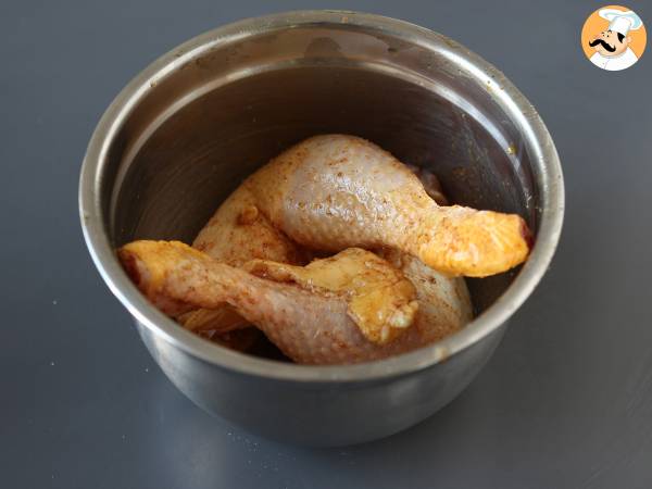 Comment cuire des cuisses de poulet au four? - Préparation etape 1