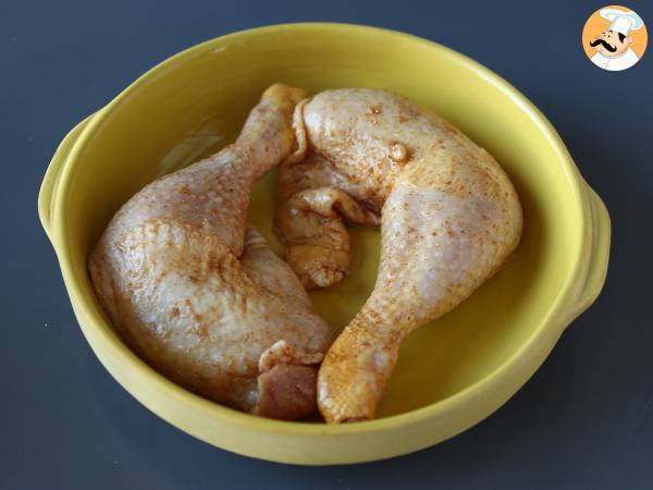 Comment cuire des cuisses de poulet au four? - Préparation etape 3