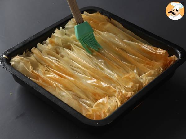 Crinkle cake salé au fromage de chèvre et miel - Préparation etape 4