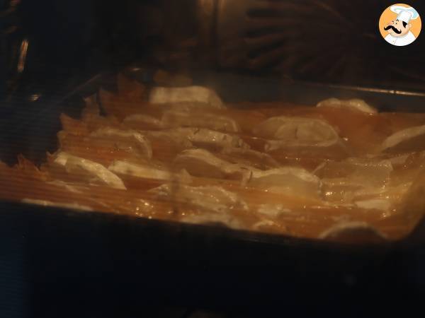 Crinkle cake salé au fromage de chèvre et miel - Préparation etape 8