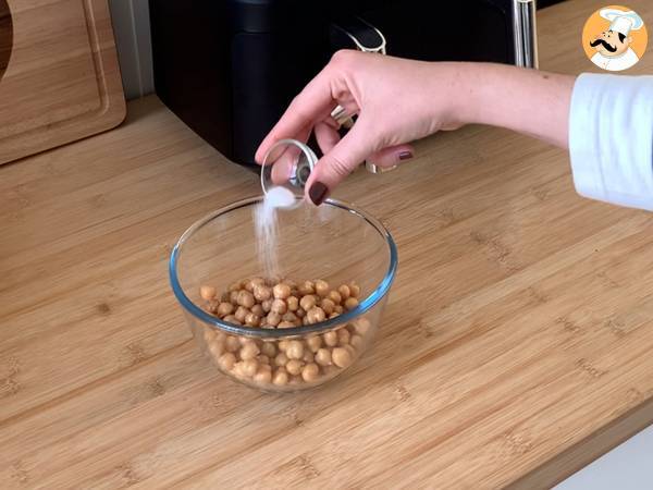 Pois chiches grillés au Air Fryer - Préparation etape 1