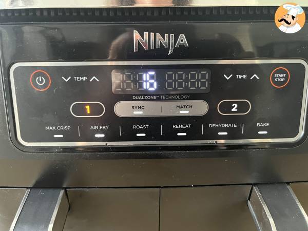 Pois chiches grillés au Air Fryer - Préparation etape 3