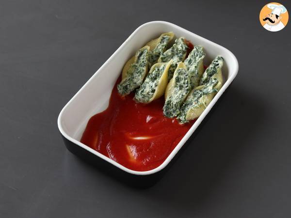 Conchiglioni farcis à la ricotta et aux épinards : La meilleure façon de manger les pâtes! - Préparation etape 7