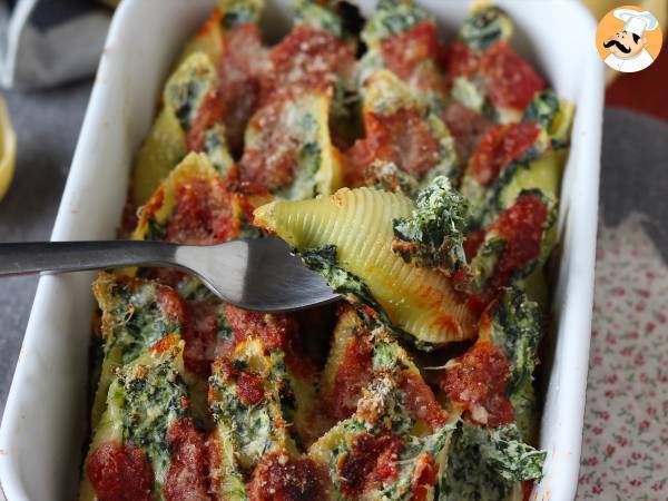 Conchiglioni farcis à la ricotta et aux épinards : La meilleure façon de manger les pâtes! - Préparation etape 10