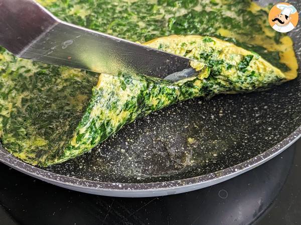 Omelette aux épinards façon frittata, un plat végétarien facile et délicieux - Préparation etape 8