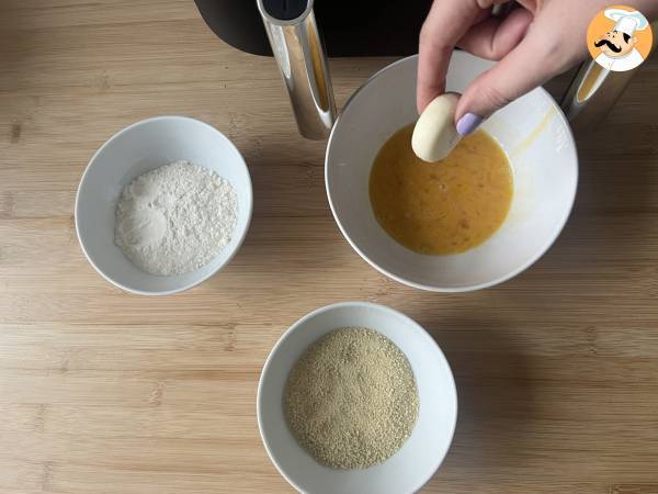 Babybels panés au Air fryer - Préparation etape 1