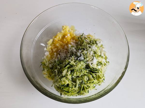 Steak de courgette et pommes de terre au Air Fryer! - Préparation etape 4