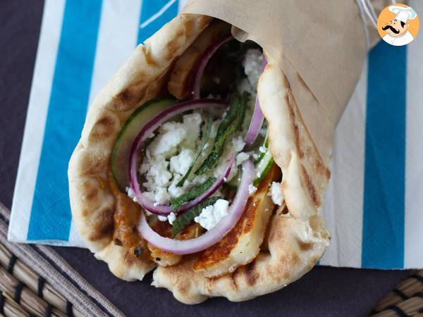 Gyros au halloumi, le sandwich grec en version végétarienne! - Préparation etape 10