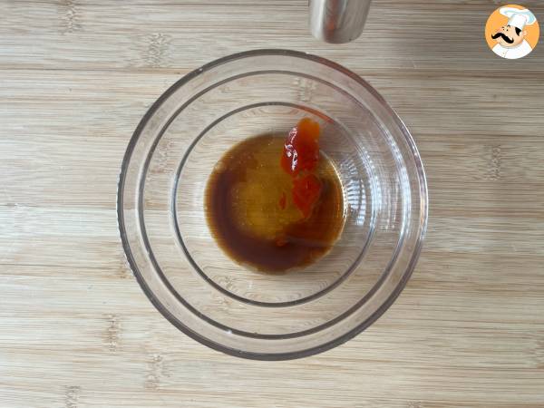 Bouchées de saumon au Air fryer avec une marinade asiatique - Préparation etape 1