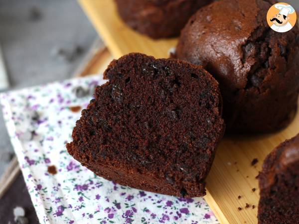 Les meilleurs muffins au chocolat: énormes et bien moelleux - Préparation etape 11