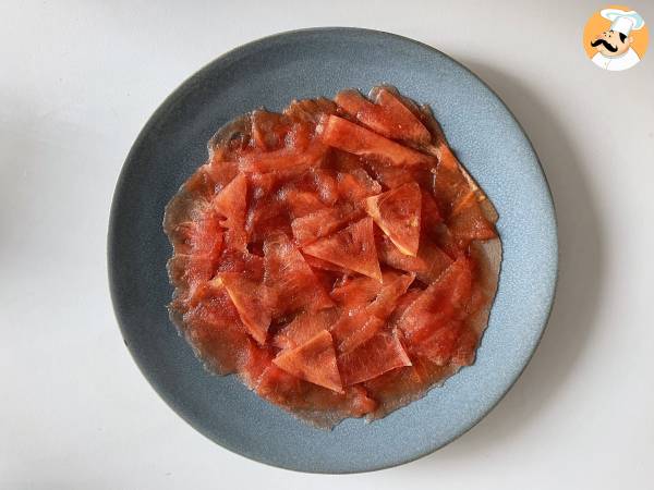 Carpaccio de pastèque: l'entrée rafraîchissante de l'été - Préparation etape 1