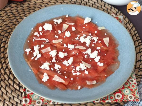 Carpaccio de pastèque: l'entrée rafraîchissante de l'été - Préparation etape 3