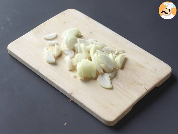 Pain hérisson farci façon tartiflette - Préparation etape 1