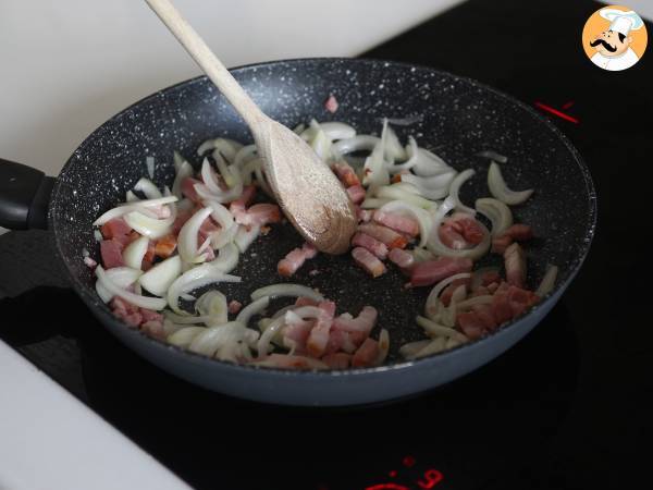 Pain hérisson farci façon tartiflette - Préparation etape 2