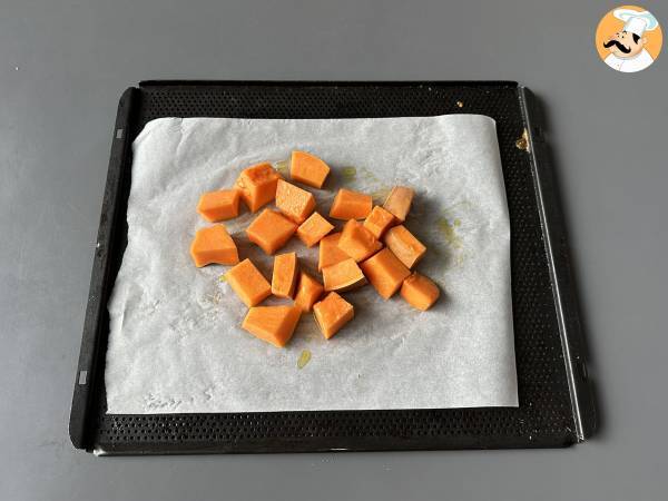 Tartinade crémeuse au potiron et à la feta - Préparation etape 1