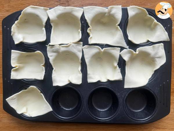 Mini feuilletés aux épinards et chèvre - Préparation etape 7