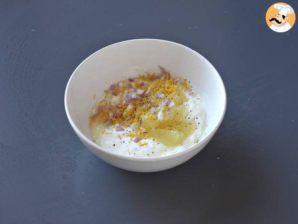 Tarte au saumon fumé avec une base de pommes de terre - Préparation etape 6