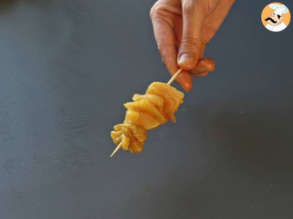 Brochettes de poulet et leur sauce satay, un voyage en cuisine vers l'Asie! - Préparation etape 7