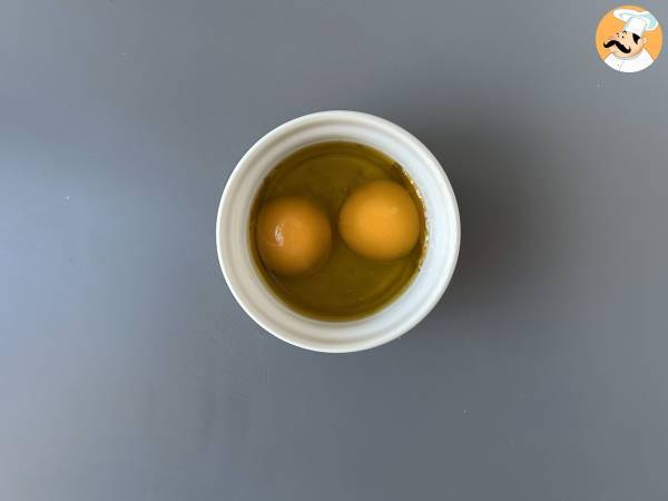 Jaunes d'œufs confits au Air Fryer à tartiner - Préparation etape 2