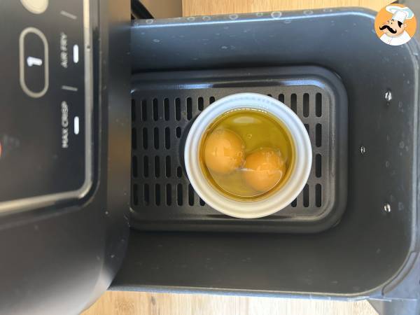 Jaunes d'œufs confits au Air Fryer à tartiner - Préparation etape 3