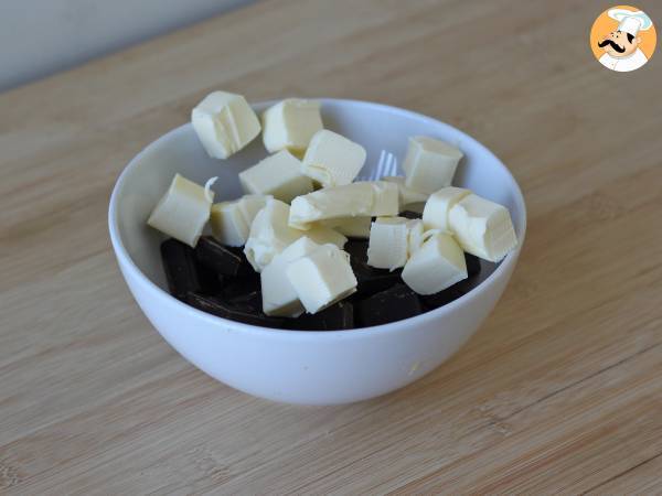 Brownie au chocolat et noix au Air fryer - Préparation etape 3