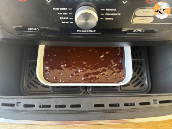 Brownie au chocolat et noix au Air fryer - Préparation etape 7